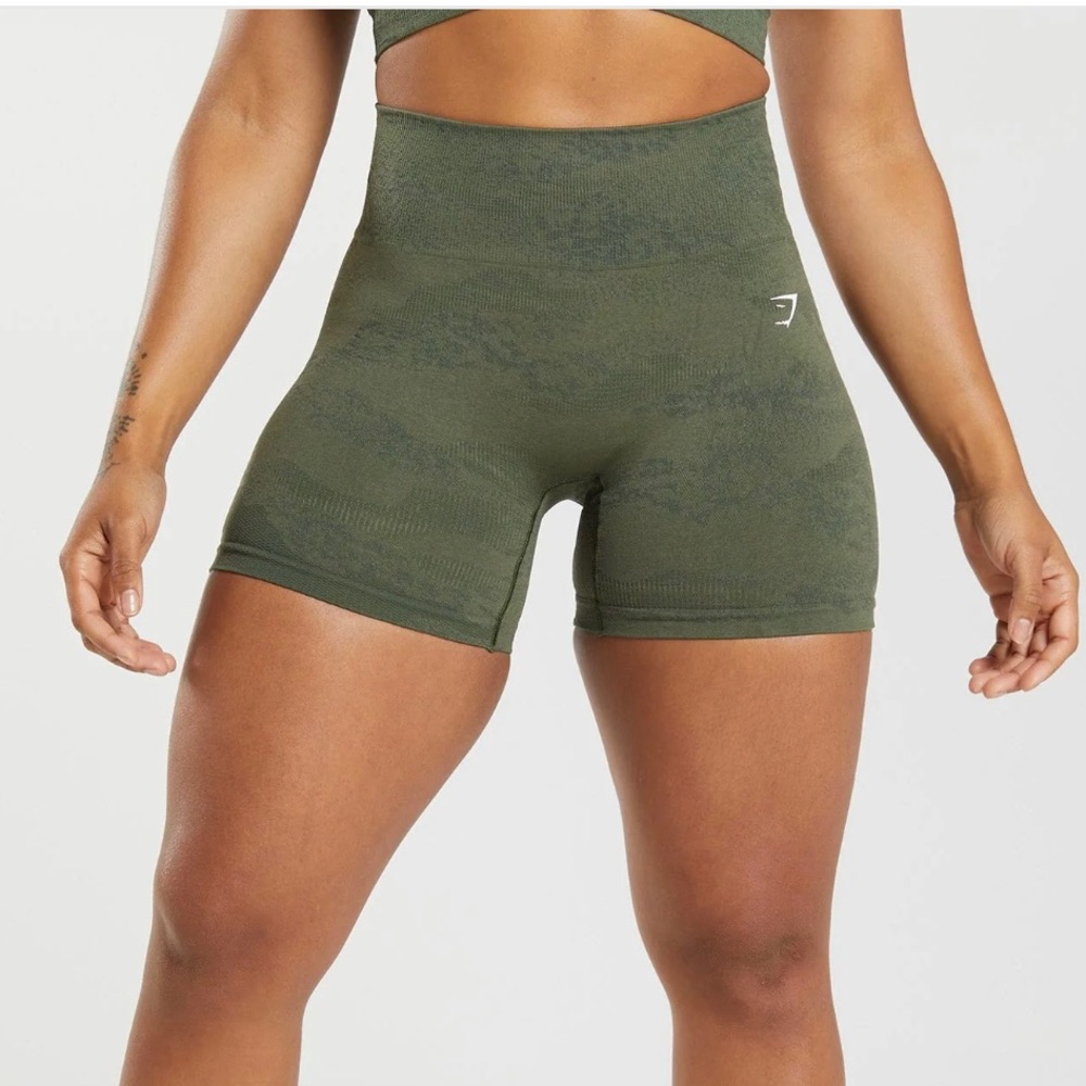 Gymshark adapt camo shorts